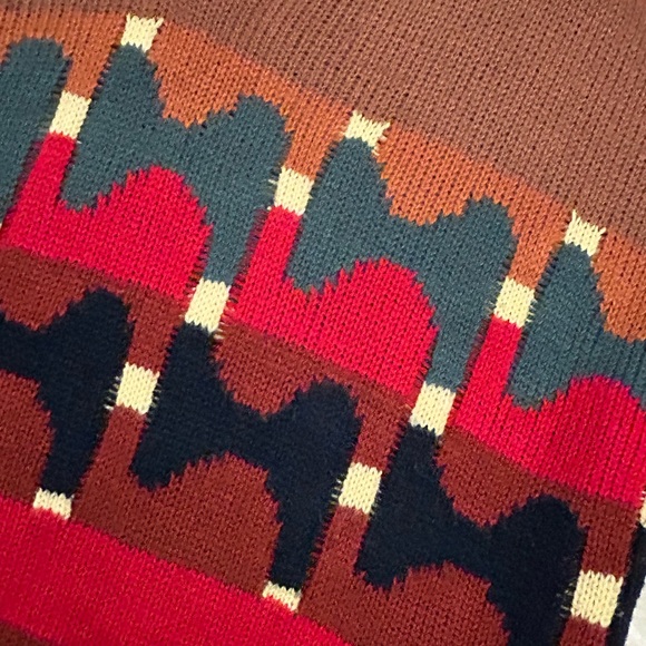 MONTAGE Vintage 70s 80s Retro Fitted Shawl Neck Sweater - Picture 4 of 13